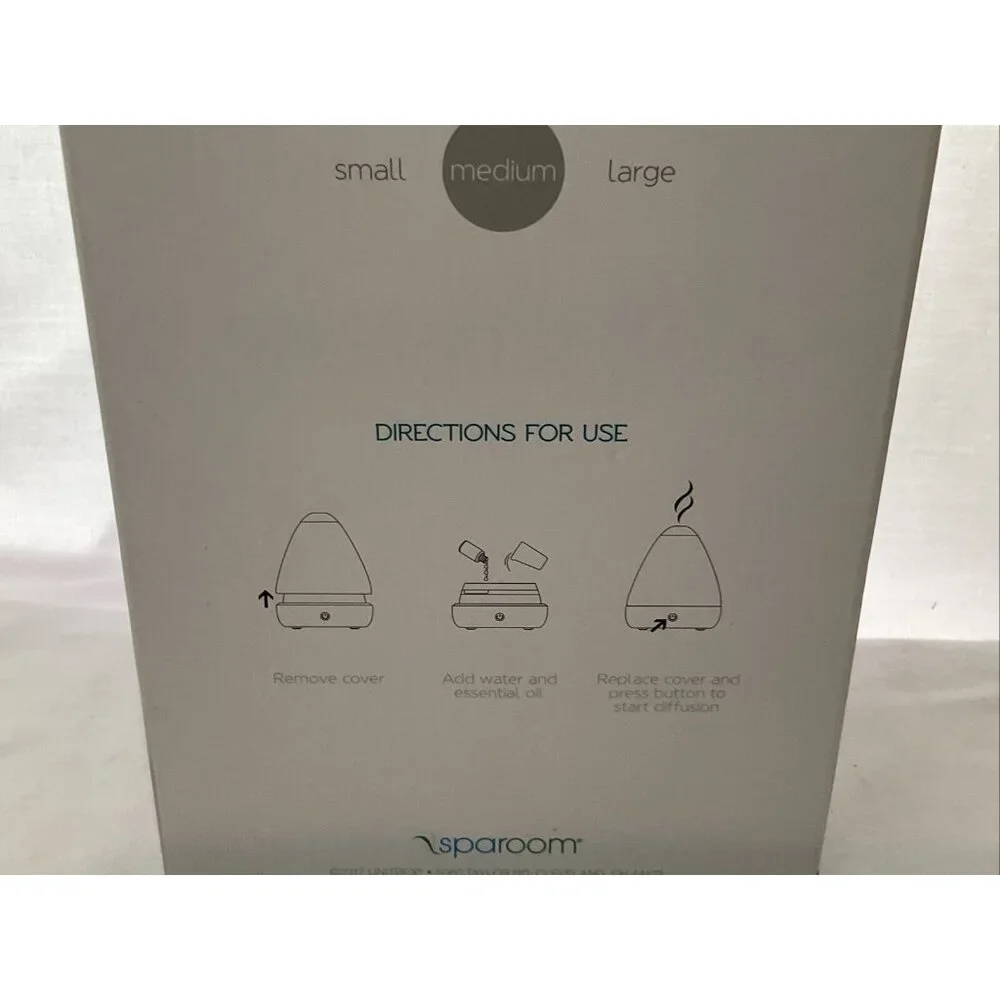 SpaRoom PureMist Ultrasonic Essential Oil Aromarherapy Diffuser for Medium Rooms